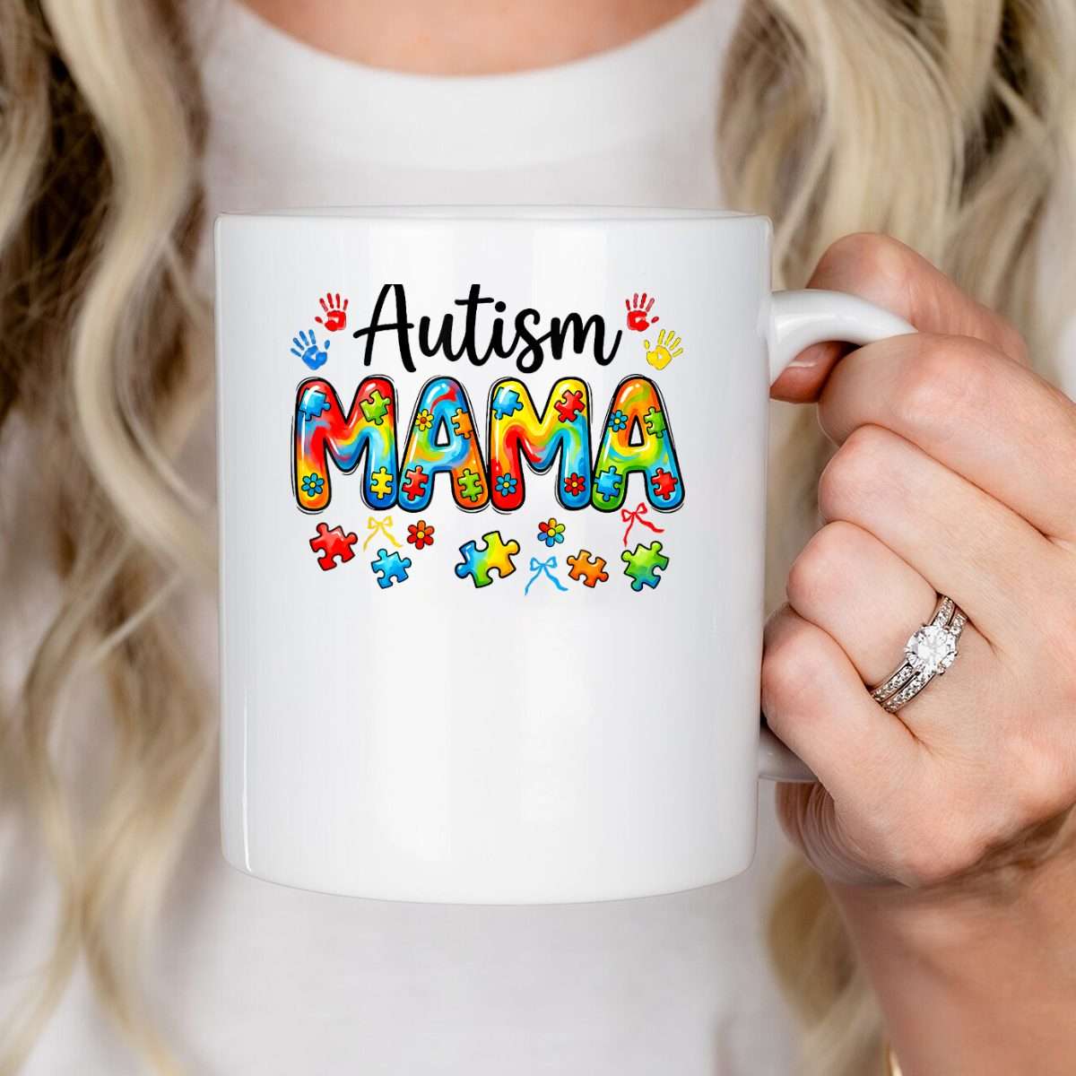 Autism Mama Autism Mom Autism Awareness Support Squad Mug