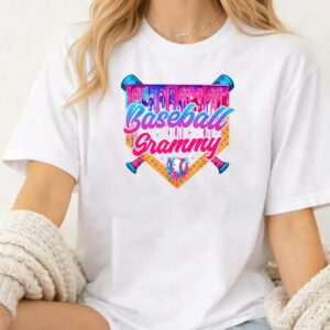 Baseball Grammy Ice Cream Drip Mother's Day Game Day Shirt